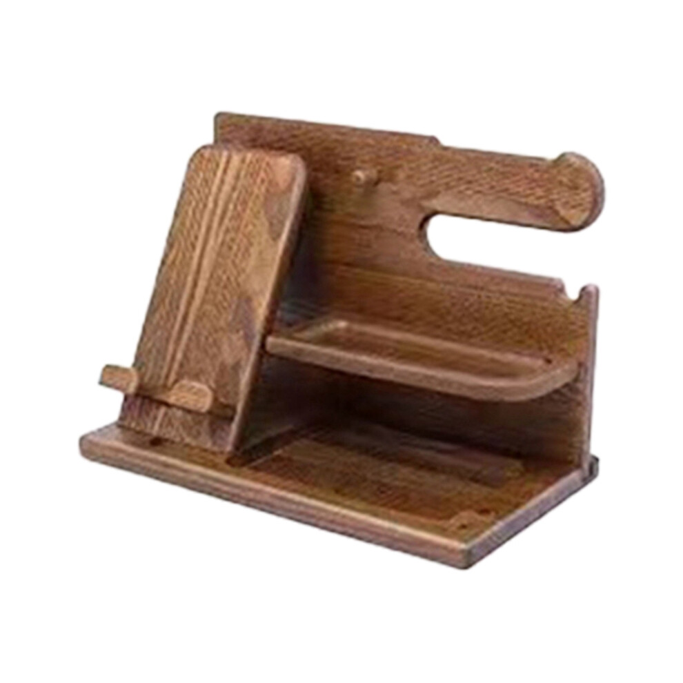 Multifunctional Wooden Telephone Extension Base Bedside Table Desktop Storage Stand Mobile Phone Seat Father'S Gift-image-OPC-PGDQRWR-NEW