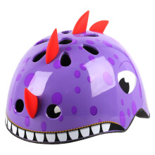Atphfety Toddler Kids Bike Helmet Adjustable and Multi-Sport 3 Sizes for Ages 1-2-3-5-8-14 Years Child Infant Boys Girls (Purple Dinosuar XS: 44-5