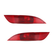 1Pair Car Rear Bumper Warning Lamp Reflector Trim Strip for Focus Hatchback 2015-2018 Tail Reflector Lamp No Bulb