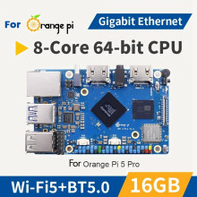 For 5 Pro Development Board 16GB RAM RK3588S 8Core 64Bit WiFi 5+BT5.0 M.2 M-KEY Slot Gigabit Ethernet Mini PC
