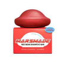MARS MADE Red Bean Shampoo Bar 2.0 - Hydrating & Moisturizing Natural Hair Soap Bar Shampoo for Hair Color & Scalp Nourishment - Bathing Soap Solid S