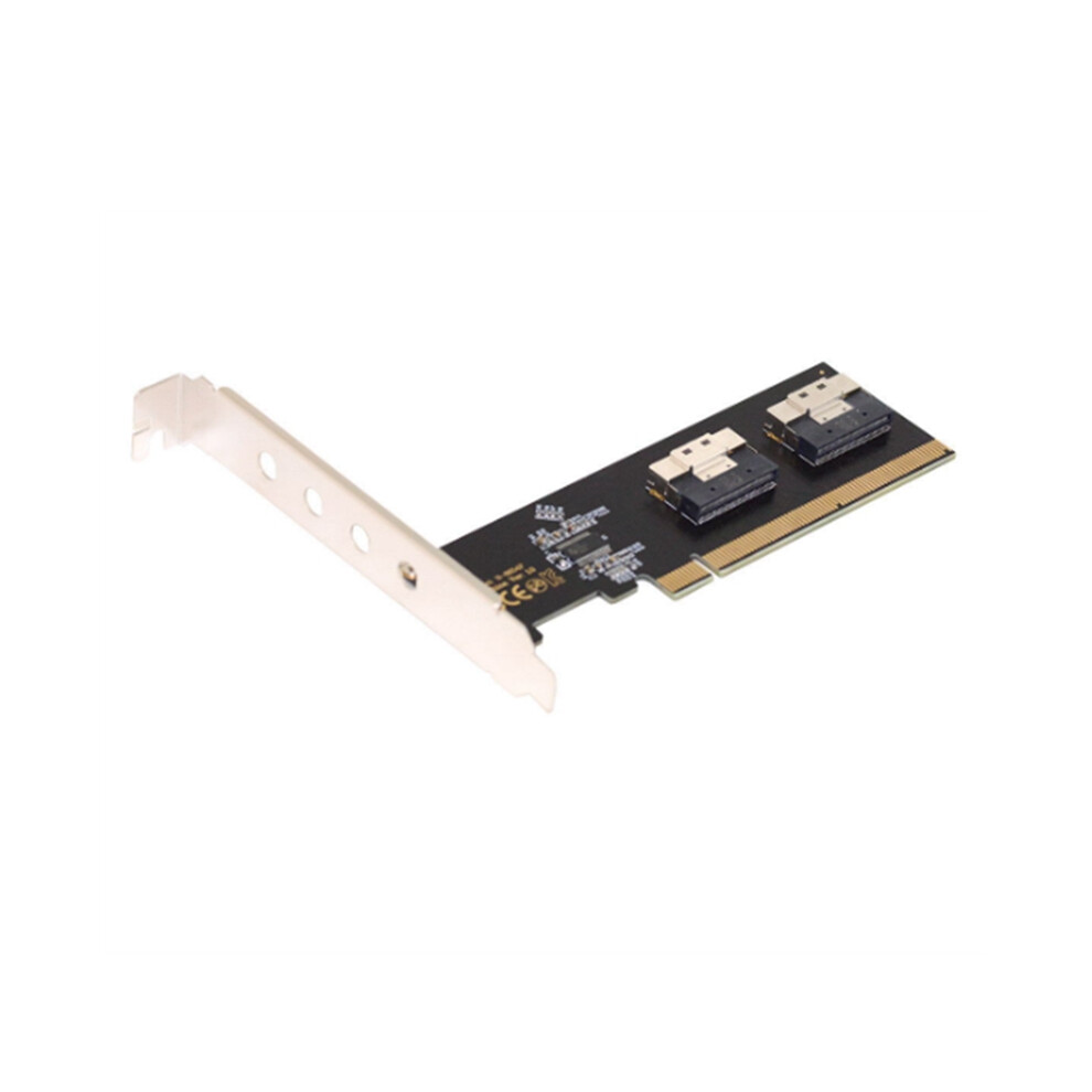 U.2 Pci-E Adapter, Maximize Your Pcie Potential: 3.0 4.0 X16 To 2-Port Sff-8654 8I Riser Adapter Card 4853284784366