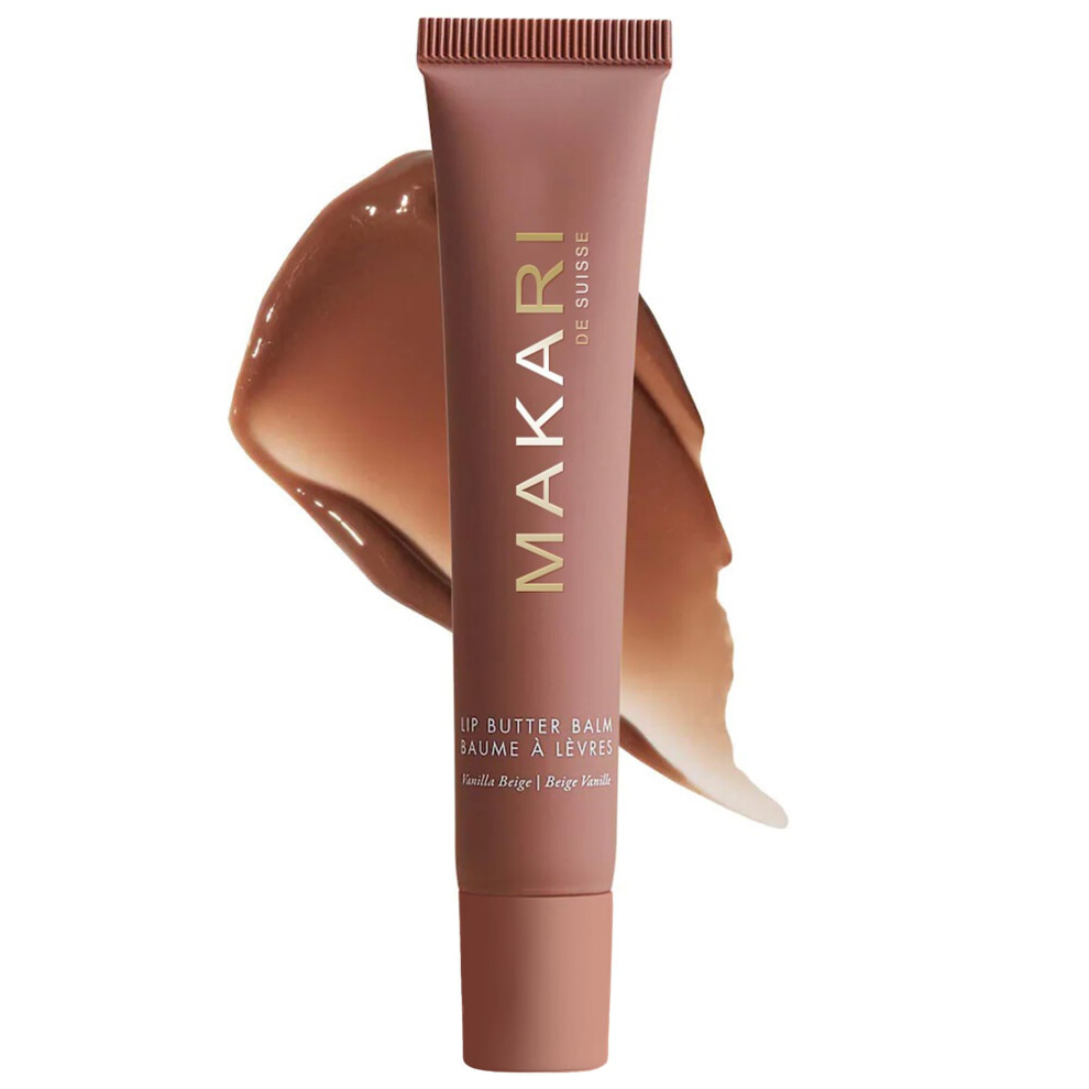 Makari Vanilla Beige Lip Butter Balm  Ultra-Nourishing Moisturizer for Dry  Chapped Lips  Vanilla Beige Flavor  Lightweight Non-Greasy Formula for Dai