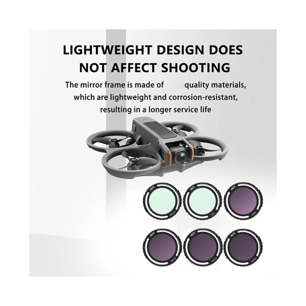 Jsr Lens Filters For Avata2 Drone Uv Cpl Nd8 Nd16 Nd32 Nd64 Filter Professional Photography Accessory 4853284783277