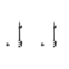 2X C Tripod Clamp Desk Mount Light Stand with 1/4In Ball Table Fixture Adjustable Camera Tabletop Bracket