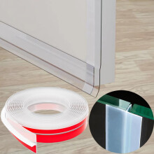 Päivitä T-muotoinen oven vetovastus kirkas silikonitiivistenauha, sääkuoritus ovenkarmin sivuille 1,37"""" Leveä X 20 Ft Vanhin