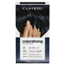Clairol ColorStrong Trvalá bezamoniaková farba na vlasy, 2.8 Modro-čierna - Nočné púšte, 1 balenie