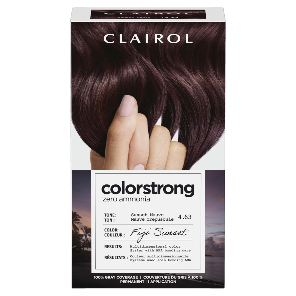 Clairol ColorStrong Permanent Zero Ammonia Hair Dye  4.63 Sunset Mauve - Fiji Sunset Hair Color  Pack of 1