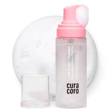 CURACORO 60ML Eyelash Extension Cleanser (Unscented) - Lash Shampoo for Lash Extensions Eyelash Extension Foam Cleanser for Sensitive Skin Removes