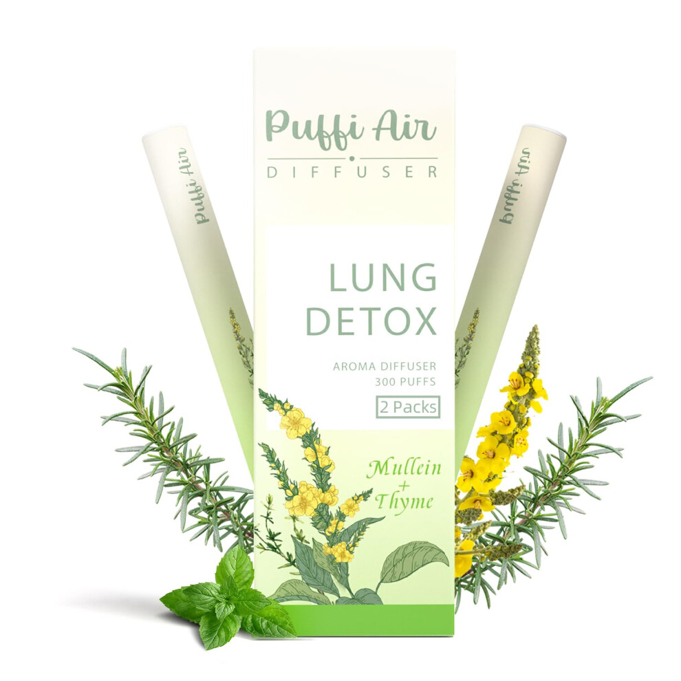 Difusor De Hierbas En Forma De Pluma Para Desintoxicar Los Pulmones Y Refrescar El Ambiente Bucal Con Extractos De Gordolobo, Tomillo Y Menta (2-image