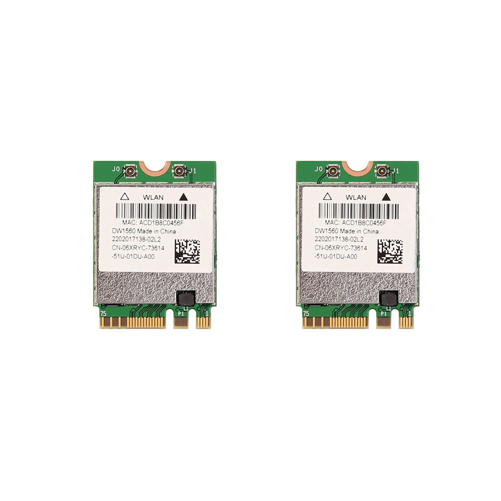 2X Bcm94352z Dw1560 M.2 Wifi Adapter Wireless Card 1200Mbps 802.11Ac 2.4Ghz/5G Bluetooth 4.0 Ngff For Os 4853284794730