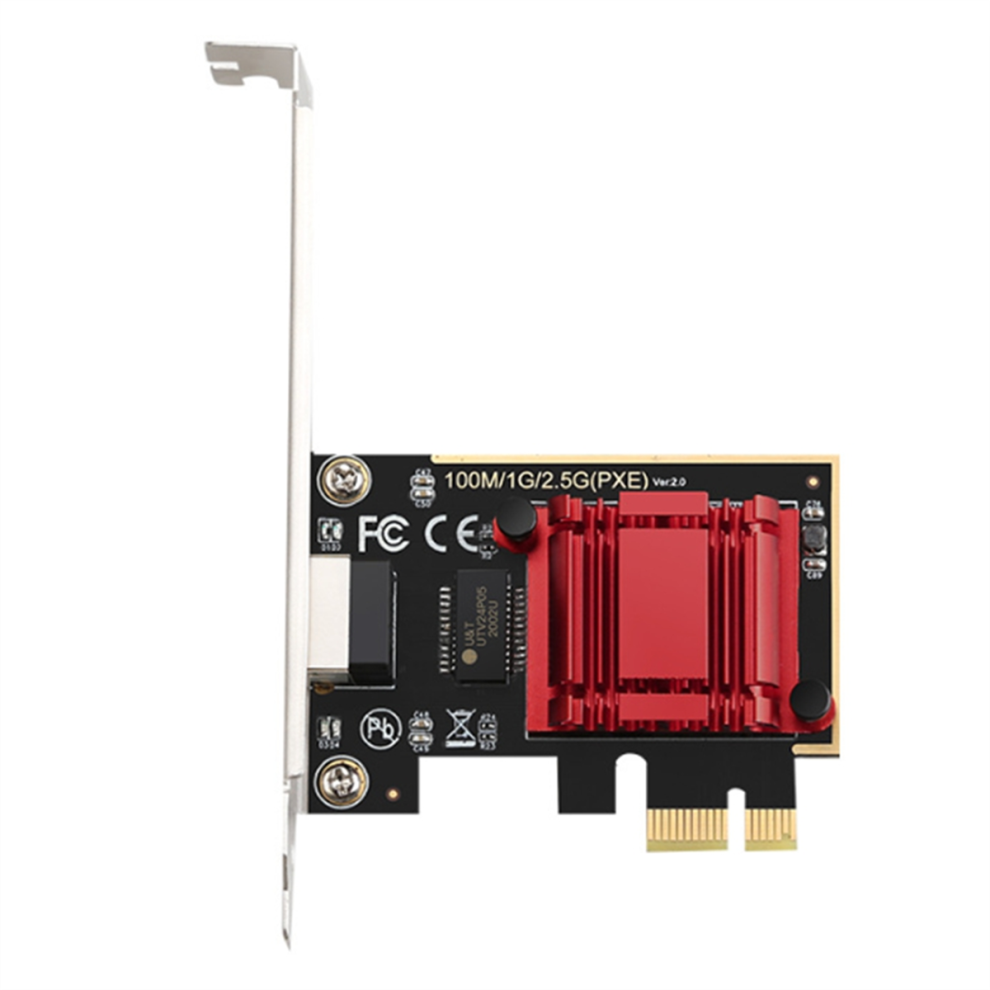 2.5G Pci-E To Rj45 Gigabit Network Card Rtl8125b Chip 10/100/1000Mbps Ethernet Wired Lan Controller Adapter 4853284795546