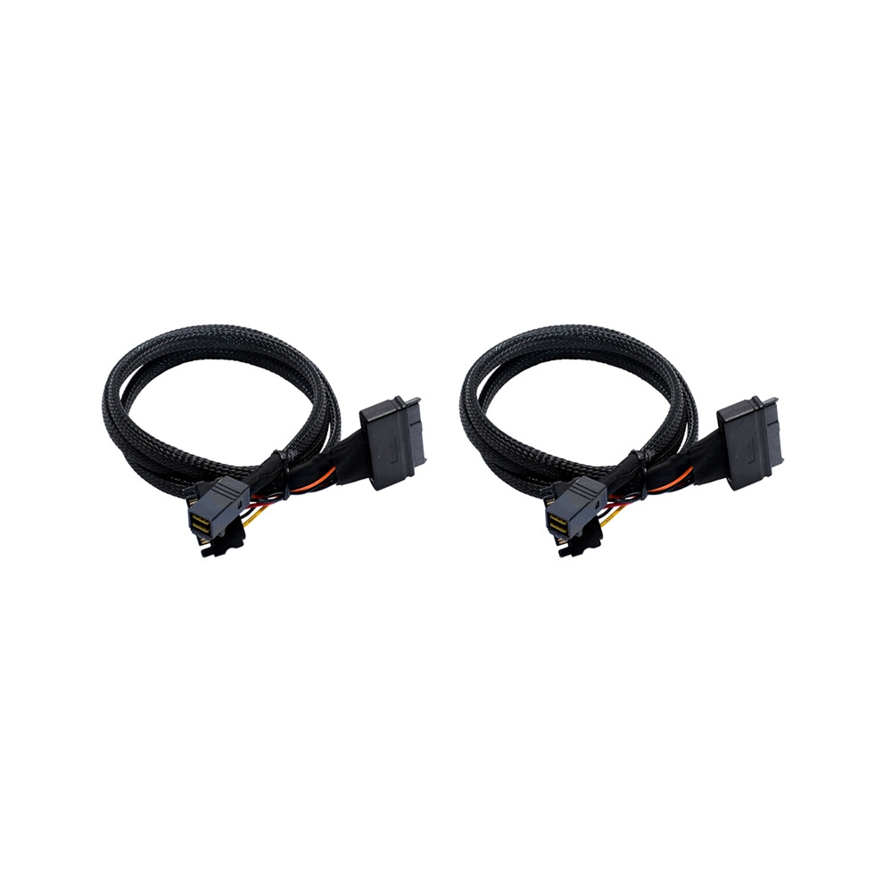 2X Mini Sas Sff8643 U.2 To 8639+15Pin Power Cable Nvme Hard Disk Data Connection Sff8639 4853284799681