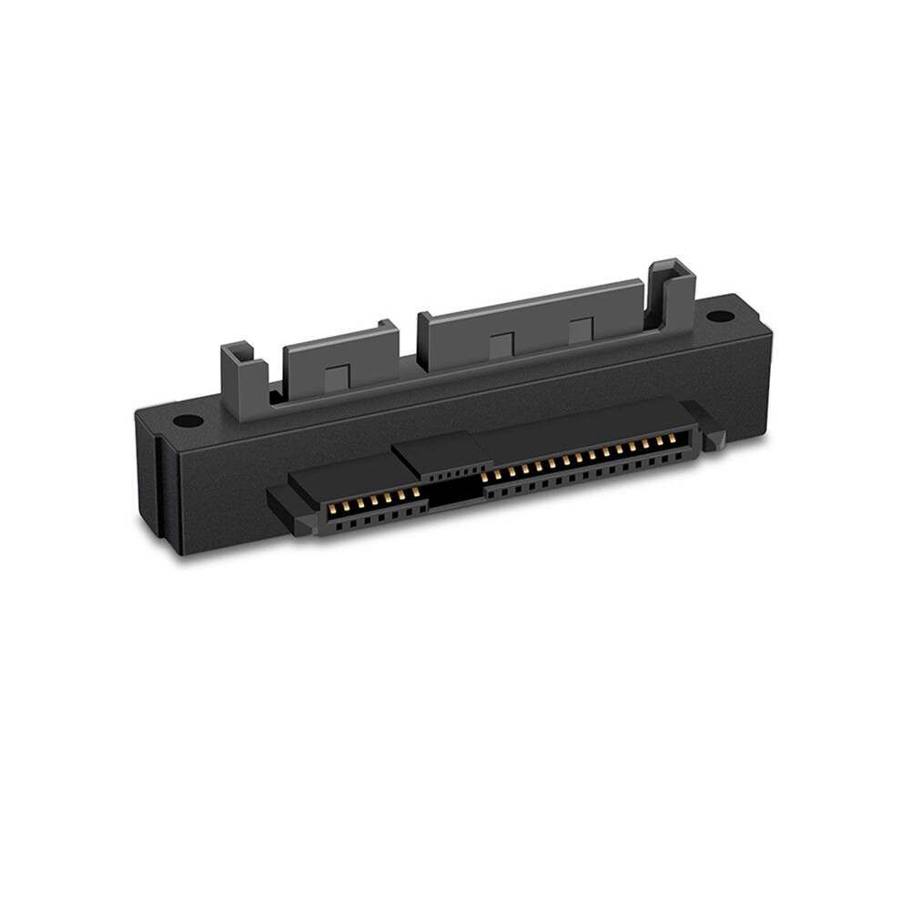 1Pcs Sff-8482 Sas Female To Sata Male 15Pin Bend 90 Degree Angle Adapter Converter For Motherboard Cable 4853284700243