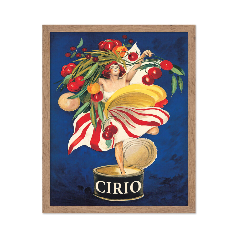 Poster Master Vintage Cappiello Poster - Stampa Pubblicitaria Retr - Regalo Per Amico Inserzionista - Donna Italiana In Scatola Con Pomodori - D-image