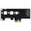 For CM4 PCI-E to M.2 Adapter Compute Module 4 NVMe SSD Multi-Function Portable Card 3