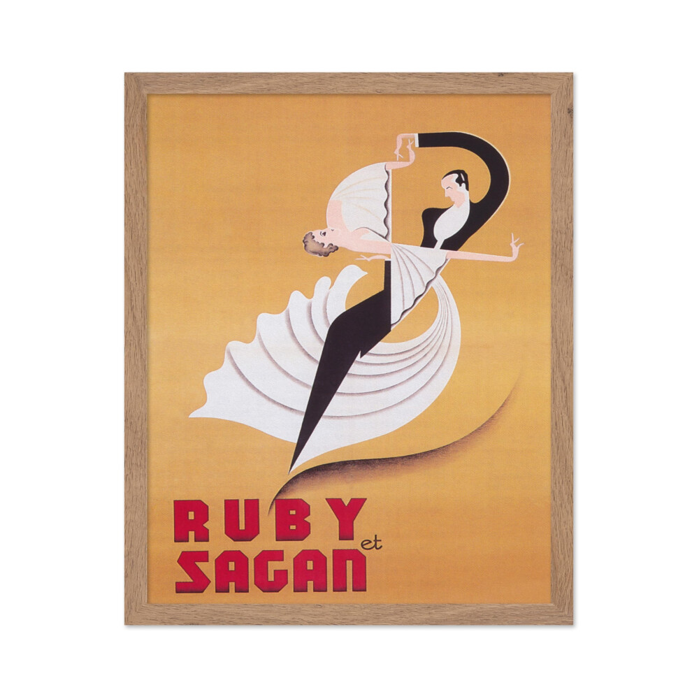 Affiche Master Dance Wall Art - Impression vintage de salle de bal - Affiche de salle de bal Art d   co - Affiche Ruby et Sagan - Superbe d   coratio