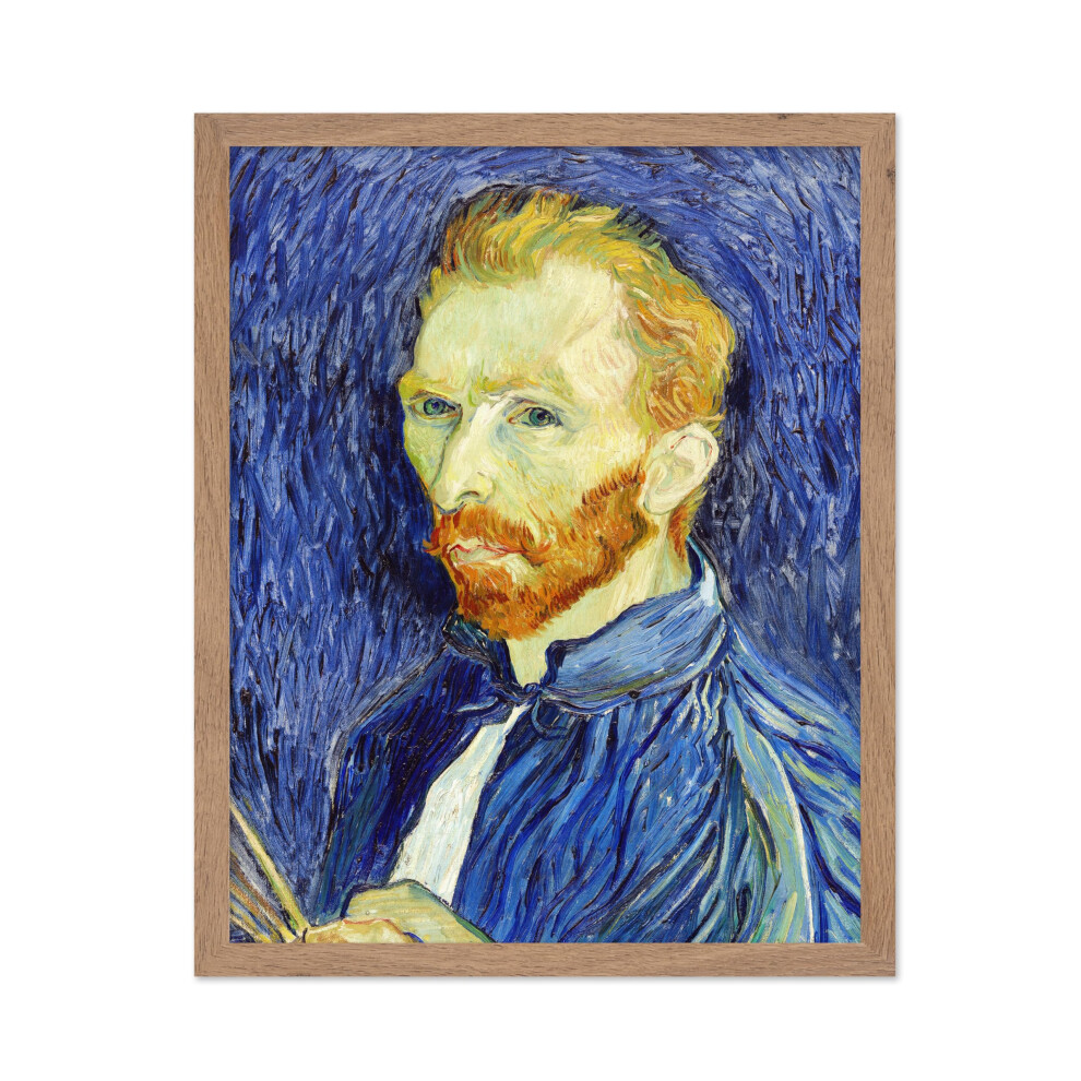 Affiche vintage Van Gogh Master - Autoportrait r   tro de Van Gogh - Impressionnisme - Cadeau pour homme et femme - D   coration pour la maison, le b