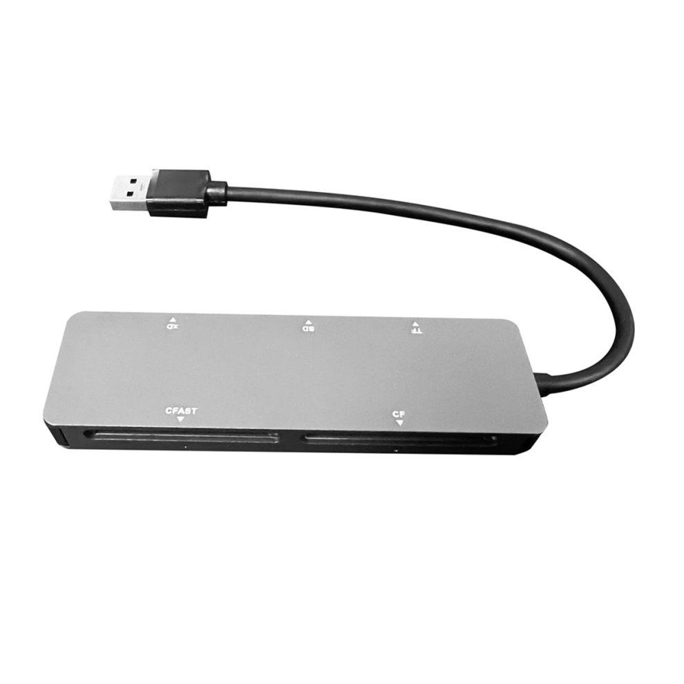 Photos - Card Reader / USB Hub 5-In-1 All-In-1 Card Reader /SD/XD/CFAST/TF Multi-Function Portable USB-A USB-C Docking Station
