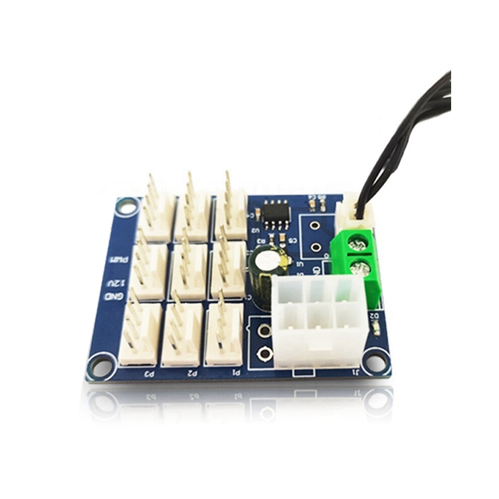 Pwm Speed Controller 12V Temperature Measurement Control Computer Case Fan Multi-Circuit 4853284704333