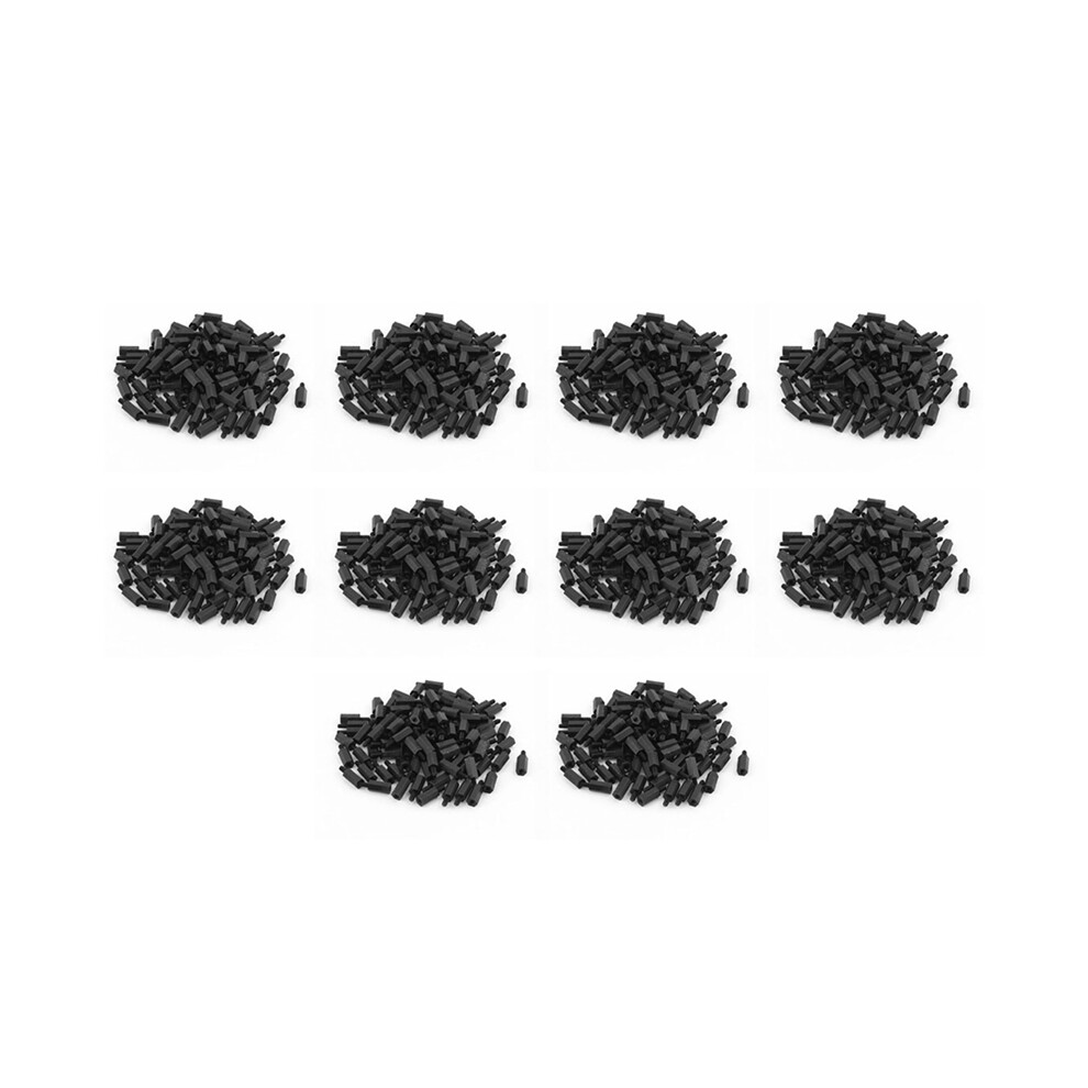 1000Pcs M3 12Mm+6Mm Nylon Spacer Hex Stand-Off Pillar For Motherboard 4853284707136
