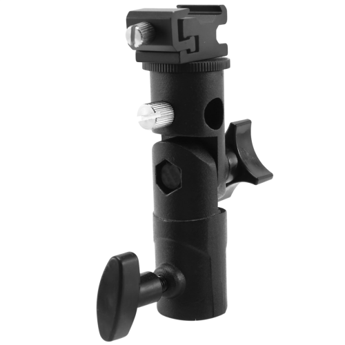 3X Camera Flash Speedlite Mount,Professional Swivel Light Stand Bracket Umbrella Mount Shoe Holder E Type 2