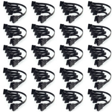 20X 4Pin IDE to 5-Port Power Supply Cable Molex Multi SATA Port 18AWG Wire Cord for Hard Drive HDD SSD PC