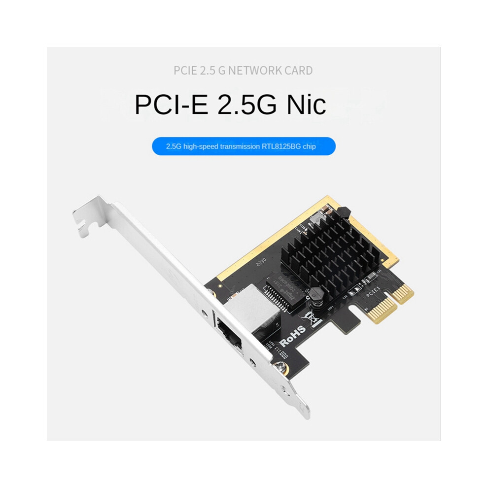 2.5Gbps Gigabit Network Adapter Pci-E 2.5G Card Rj45 Lan Controller Rtl8125b Chip 4853284712925