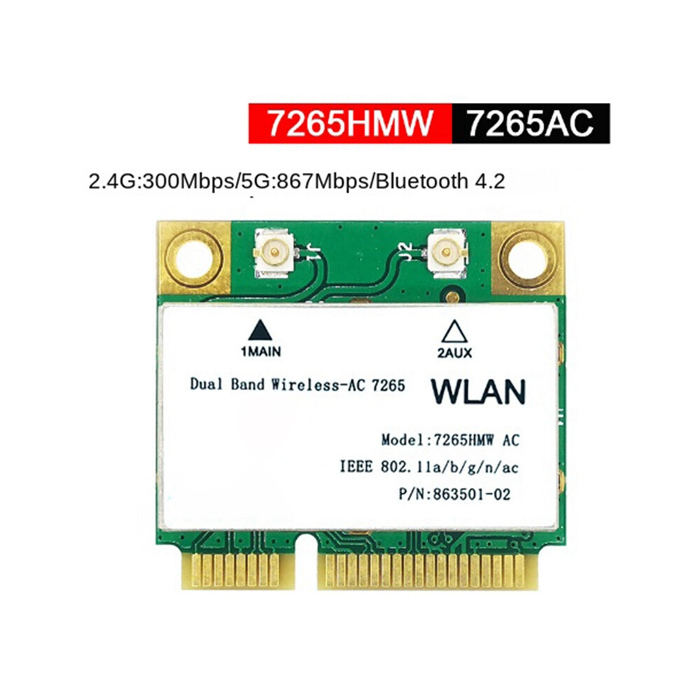 1200M Wifi Wireless Lan Dual Band 2.4G 5Ghz Bluetooth 4.2 Gigabit Adapter For Win7 Win8 Win10 Linux 8265Hmw 4853284709642