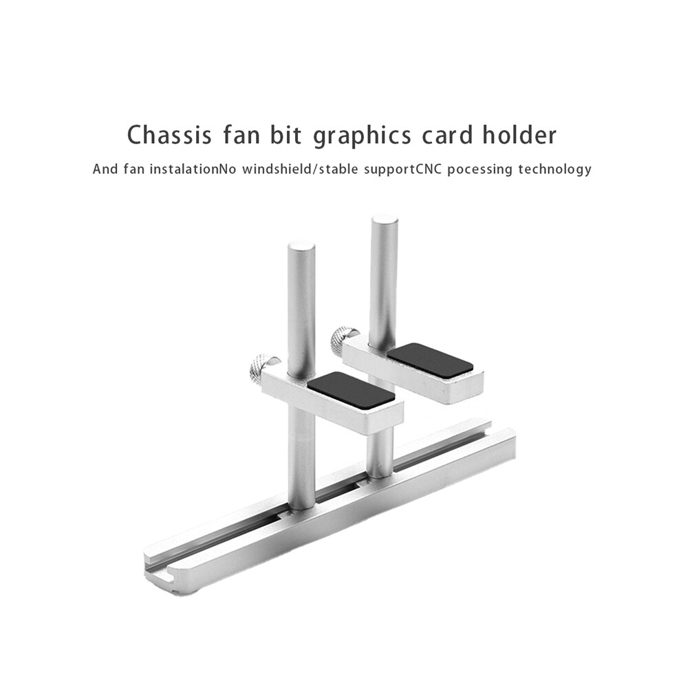 Aluminum Alloy Graphics Card Cnc Support Vertical Fixed Box Bracket Atx/Itx/Matx Chassis Cooling Kit A 4853284708249