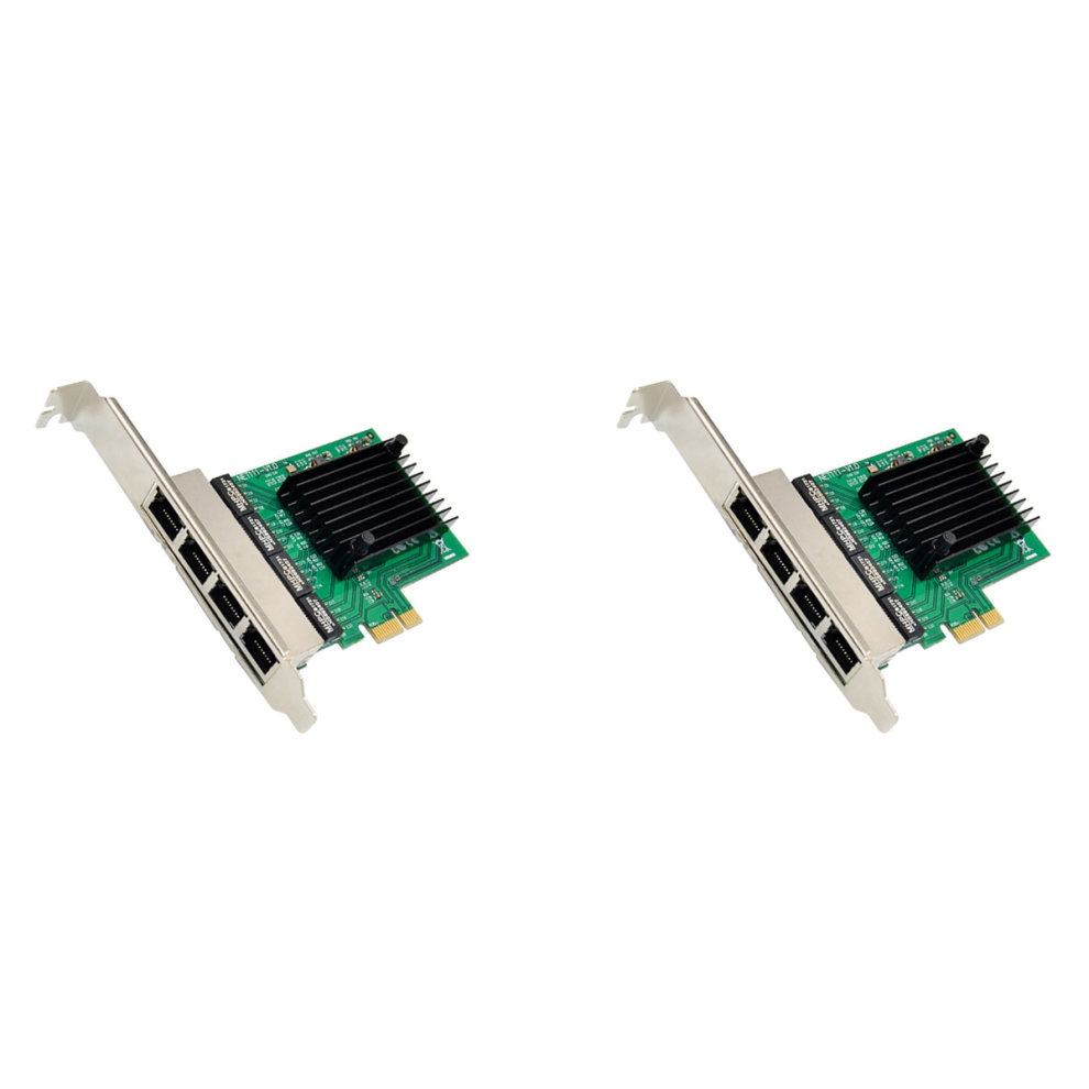 2X Pci-E X1 Gigabit Network Card Pci-Express 4 Port Ethernet Rtl8111f Lan 4853284712772