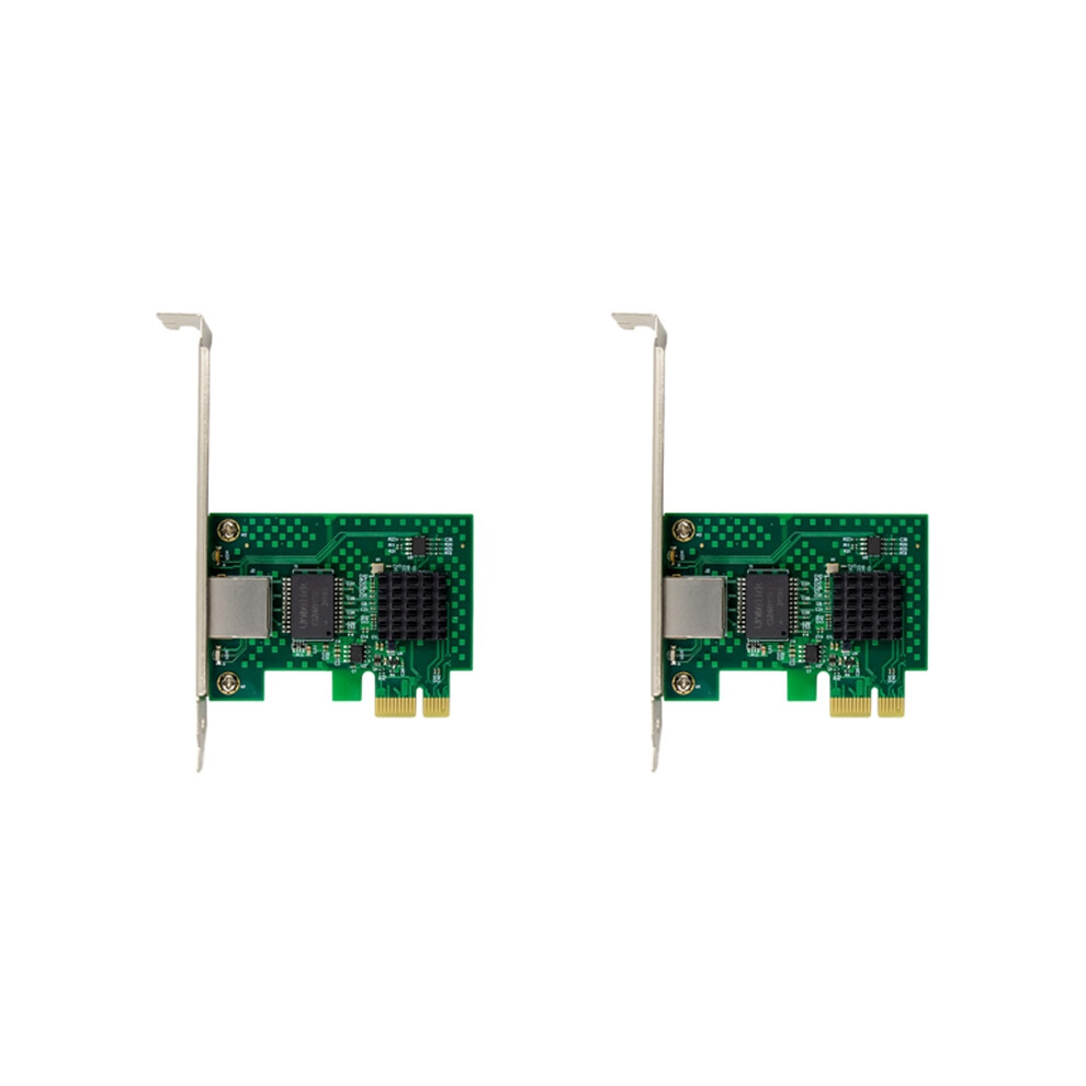 2X I225-V Network Card, Pci-E I225 2.5G Ethernet Server Card For Desktop Computers 4853284712352