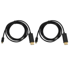 2X USB-C to DisplayPort Cable Adapter 6Ft USB 3.1 Type C DP HD