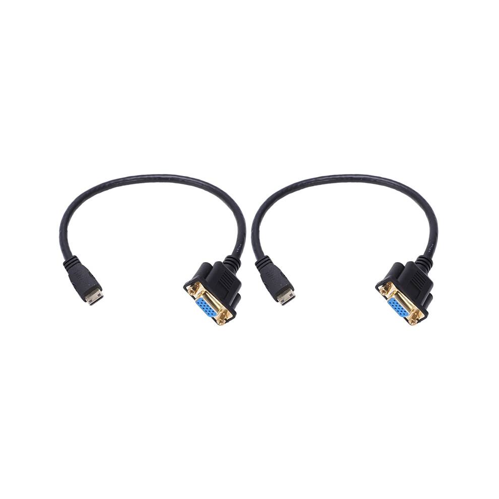 Photos - Other for Computer 2X Mini to VGA M/F Connector Cable Adapter Converter 0. 1FT