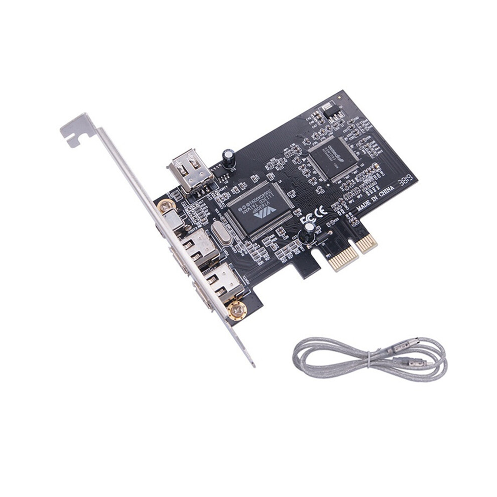 Pci-E To 1394A Card, 1.0 X1 Ieee 4-Port Firewire Support 1440X1080 Resolution,With 0.8M Cable 4853284715476