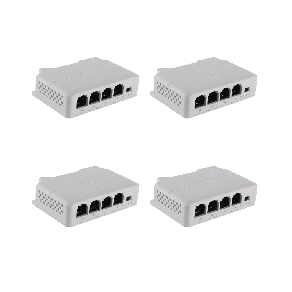 1 To 3 Port Poe Extender Passive Cascadable Ieee802.3af For Ip Transmission Poe Switch Nvr (4Pcs) 4853284717388