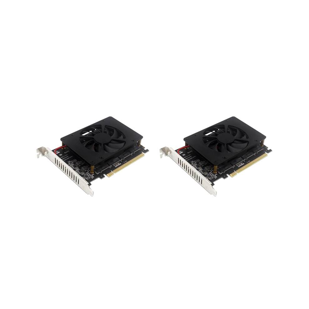 2X Pciex16 Nvme M2 Mkey Ssd Array Expansion Adapter Card Motherboard Pcie Split 4853284717463