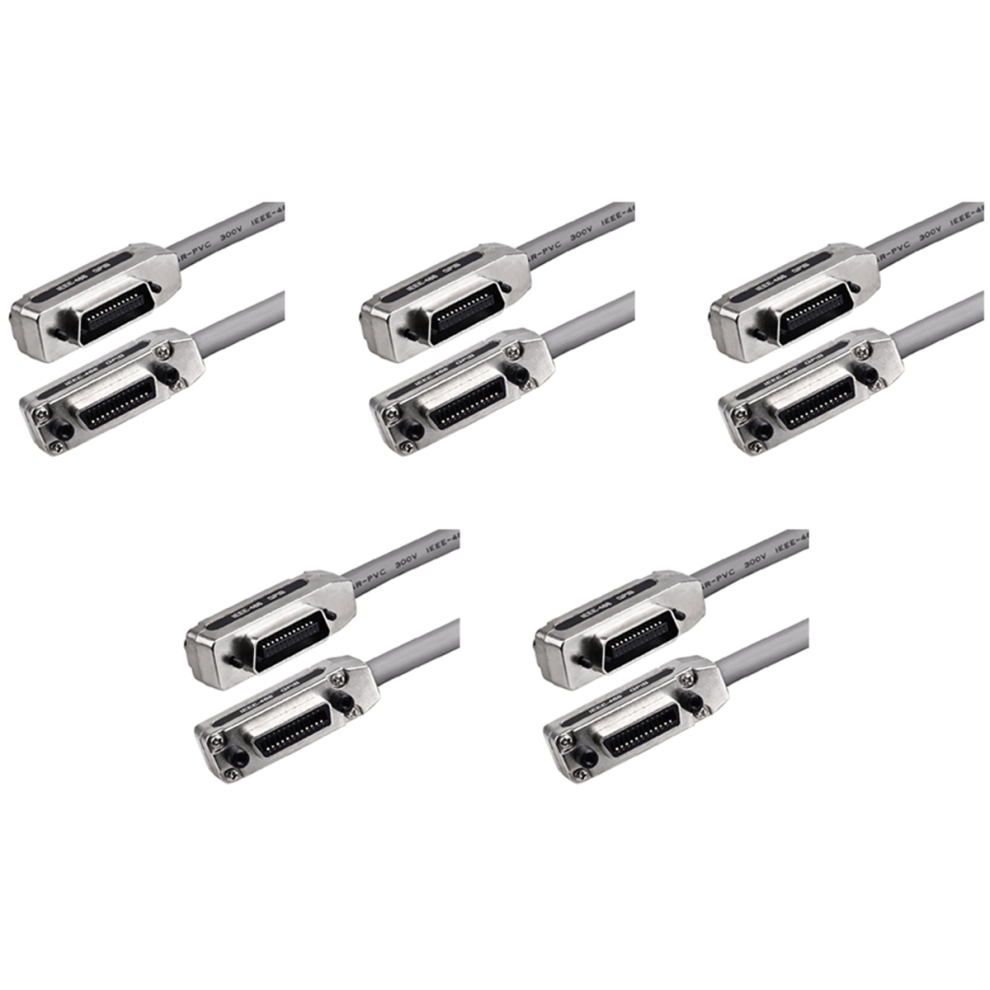 5X 1M Ie488 Gpib Data Cable Industrial-Grade Communication Transmission Terminal Pci Industrial Control 4853284718248