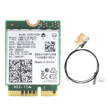 AX201 AX201NGW WiFi Card with 2XAntenna M.2 CNVio2 2.4 Ghz/5Ghz 6 3000Mbps Bluetooth 5.1 Adapter for Win10