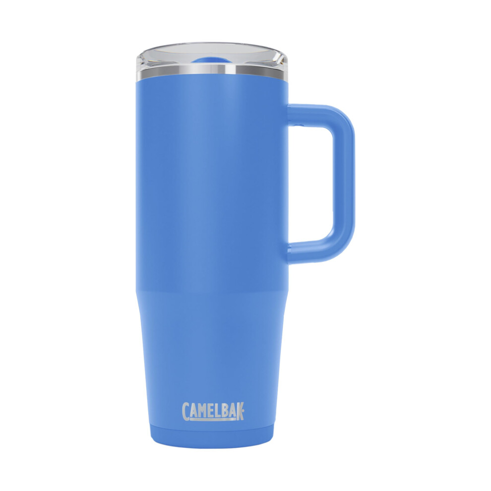 CamelBak Thrive Leak-Proof 32 oz Mug  Insulated Stainless Steel - For travel  coffee  tea  hot beverages - Spill Proof Cup-holder Compatible  Sky Blue