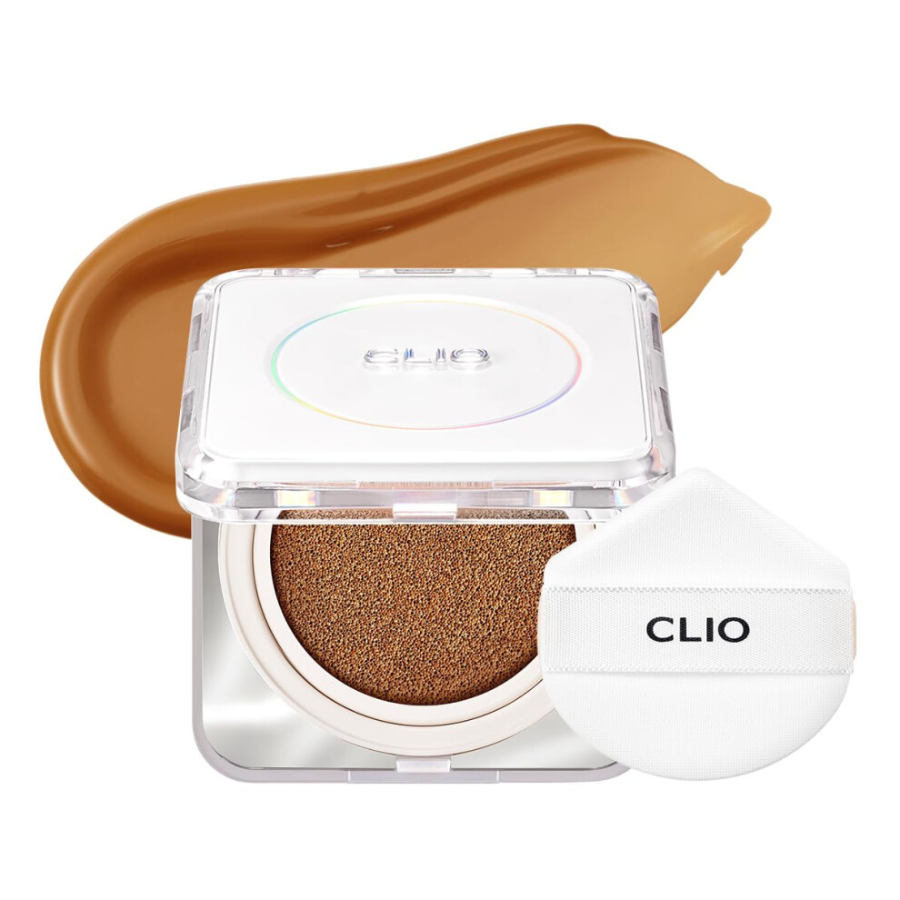 Clio Professional Clio Kill Cover Founwear Cushion Foundation - Korean Makeup Full High Coverage Airy Satin Finish Skin Fit 34C Pecan