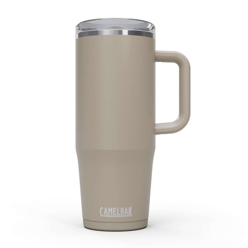 CamelBak Thrive Leak-Proof 32 oz Mug  Insulated Stainless Steel - For travel  coffee  tea  hot beverages - Spill Proof Cup-holder Compatible  Stone