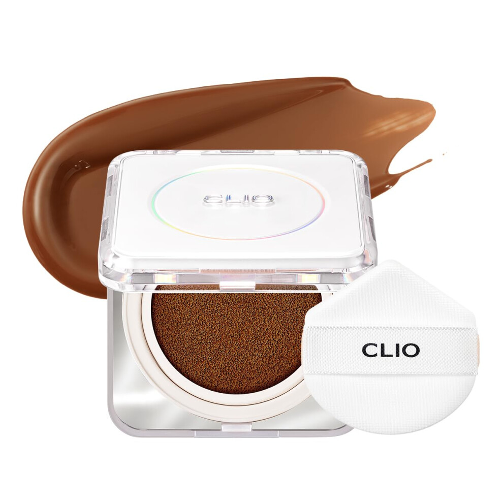 Clio Professional Clio Kill Cover Founwear Cushion Foundation - Korean Makeup Full High Coverage Airy Satin Finish Skin Fit 38W Mahogany