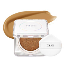 CLIO Kill Cover Fondotinta Founwear Cushion - Trucco coreano Alta copertura completa Finitura satinata ariosa Skin Fit 32W ALMOND