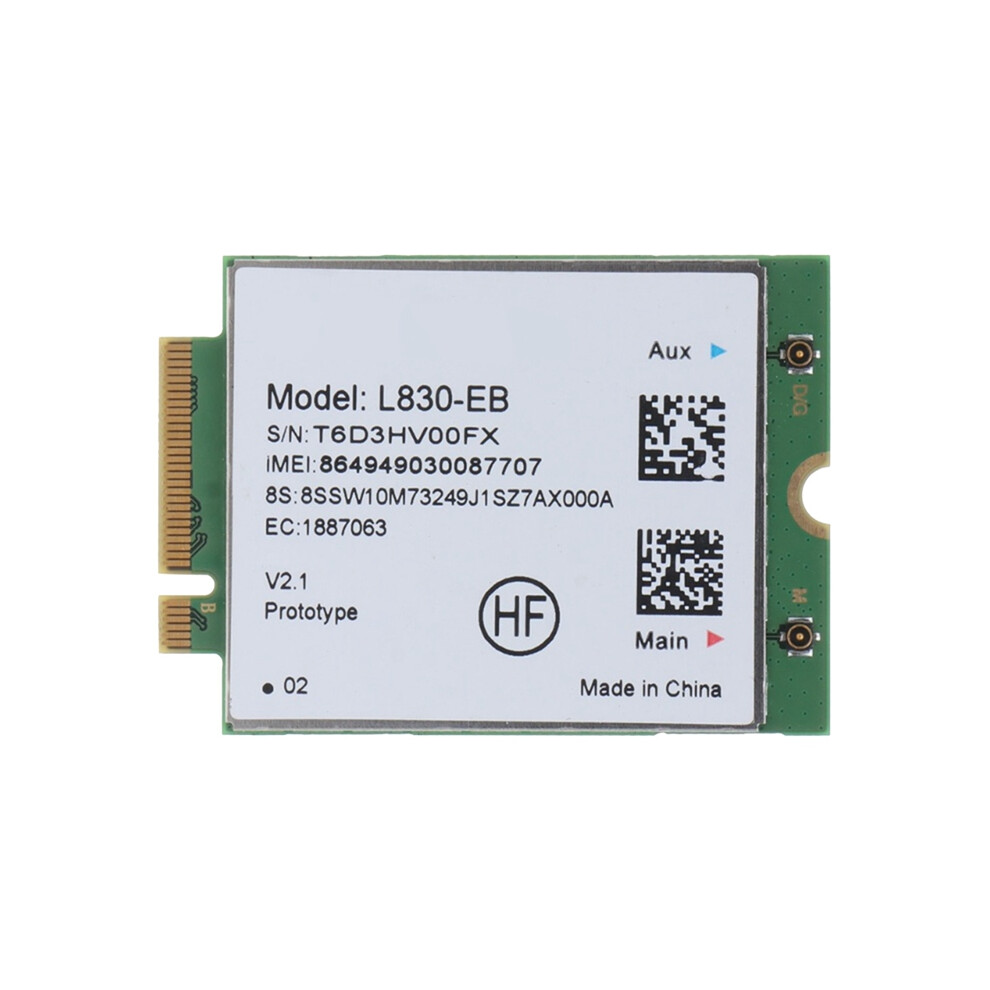 L830- 4G Wi-Fi Card Module For X280 T480 T580 P52s L480 L580 T490 T590 P53s T490s X390 L490 L590 01Ax761 Green 4853284719924