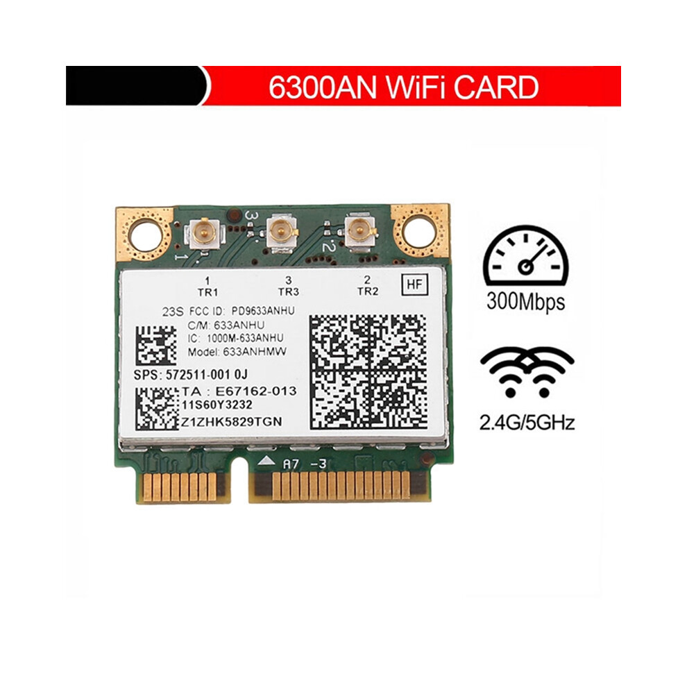 6300Agn 633Anhmw Wireless Wifi Card Mini Pcie 802.11A/G 2.4G+5.0 Ghz For T410 T420 T430 X220 Y460 4853284720586