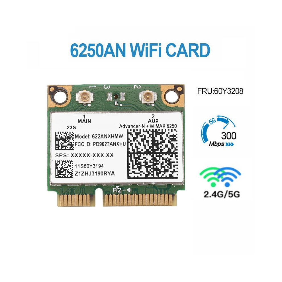 6250An 622Anxhmw Wifi Card 300Mbps 2.4G & 5G Adapter For / Advanced-N 6250 4853284720623