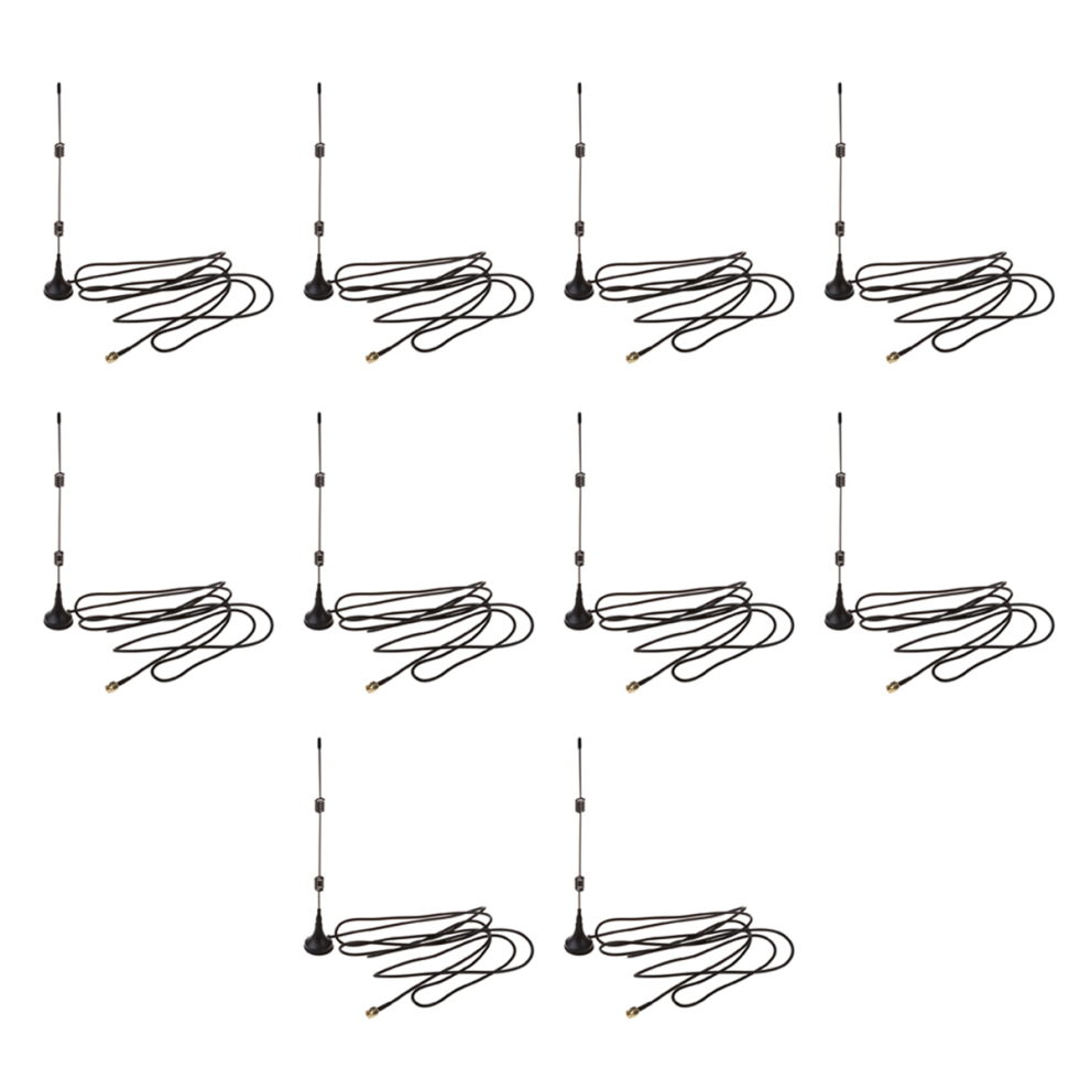 10X Wifi Antenna Booster 7Dbi 2.4Ghz For Wireless Lan Wlan Black 4853284722320