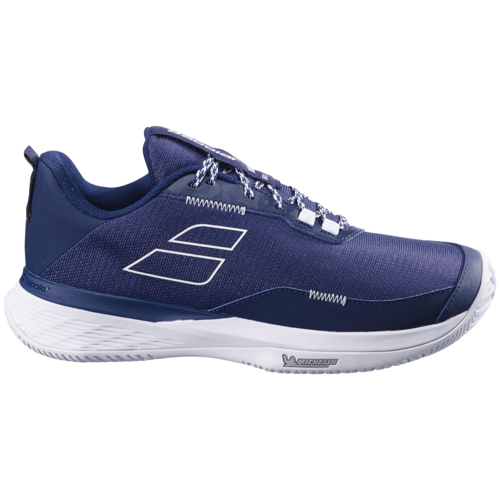 Babolat Men's SFX Evo All Court Tennis Shoes  Dark Blue/White (Men's US Size 8.5)