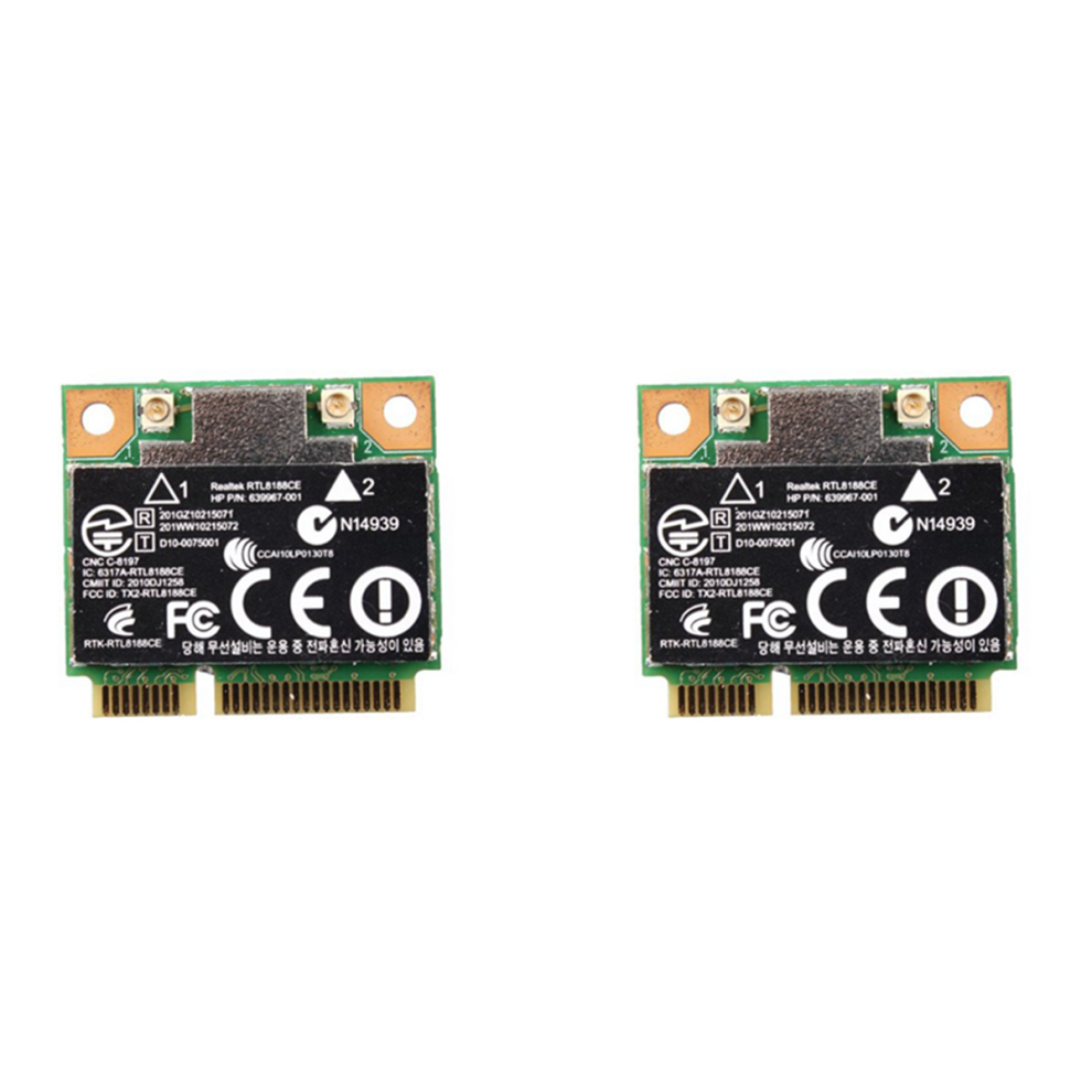 2X 150Mbps Wifi Mini Pci-E Network Card For Realtek Rtl8188ce Wireless-N 802.11 B/G 640926-001 639967-001 4853284722702